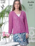 King Cole 4159 Ladies Cardigan and Sleeveless Top