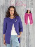 Sublime 6125 Ribbed Collar Wrap Over Cardigans
