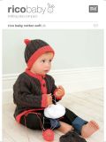 Rico KIC 173 Baby Cabled Hat & Cardigan