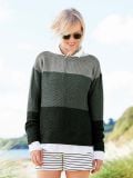 Moss Stitch Colour Block Sweater