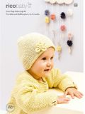 Rico KIC 887 Baby Sweater & Hat