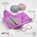 addi Click Rocket Long Tip Interchangeable Circular Knitting Needle Set