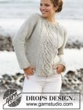 Graceful Cables Crochet Sweater
