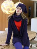 Patons 3972 Cardigan, Hat and Infinity Scarf