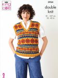King Cole 5954 Tank Top and Cardigan
