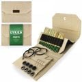 LYKKE Interchangeable Circular  Knitting Needle Set 5in Tips Grove Bamboo Beige Jute Canvas