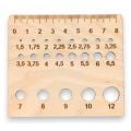 Laughing Hens Wooden Knitting Needle Gauge Square