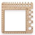 Laughing Hens Wooden Knitting Needle and Hook Gauge Universal