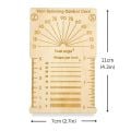 Laughing Hens Wooden Yarn Spinning Control Card