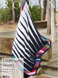 Lightning Shawl With Stripe Edge