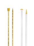 addi Plastic Gold Glitter Single Pointed Knitting Needles 14in (35cm)