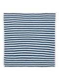 Navy and White Stripped Blanket