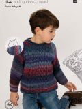 Rico KIC 616 Children's Sweater & Cowl in Creative Melange DK