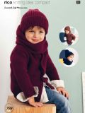 Rico KIC 799 Sweater Cardigan Hat and Cowl