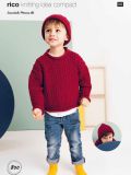Rico KIC 800 Kids Cabled Sweater and Hat
