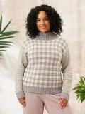 Pearl Checked Jumper - Front Checked