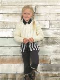 Girls Cropped Cabled Jumper