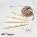 addiChampagner Double Pointed Needles 8/10in (20/25cm)