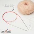 addiClassic Lace Fixed Circular Knitting Needles - Silver Tips 47in (120cm)