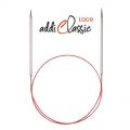 addi Classic Lace Fixed Circular Knitting Needles - Silver Tips 24in (60cm)