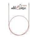 addi Classic Lace Fixed Circular Knitting Needles - Silver Tips 16in (40cm)