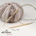 addi Natura (Bamboo) Fixed Circular Knitting Needles 40in (100cm)