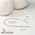 addi EasyKnit Lace Fixed Circular Knitting Needles 10in (25cm)