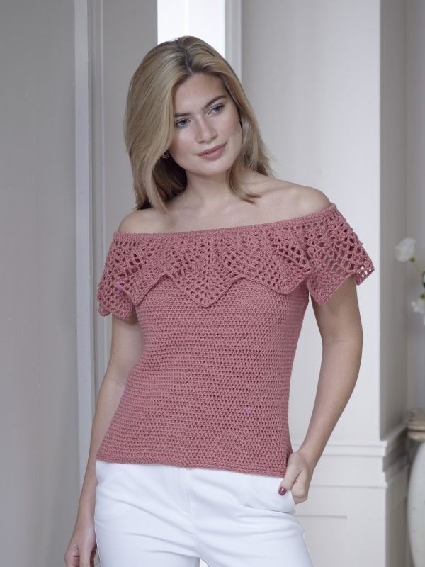 King Cole 5116 Crochet Top & Wrap - Laughing Hens