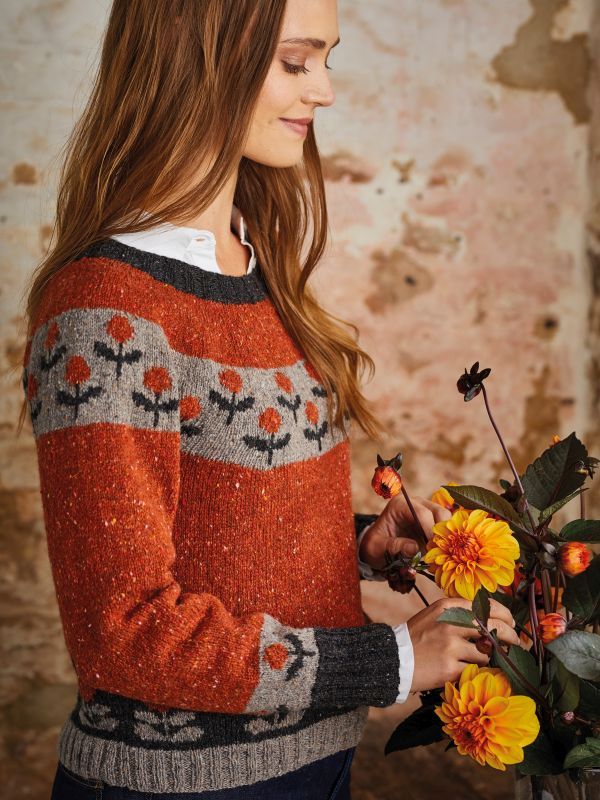 Circle Flowers Sweater