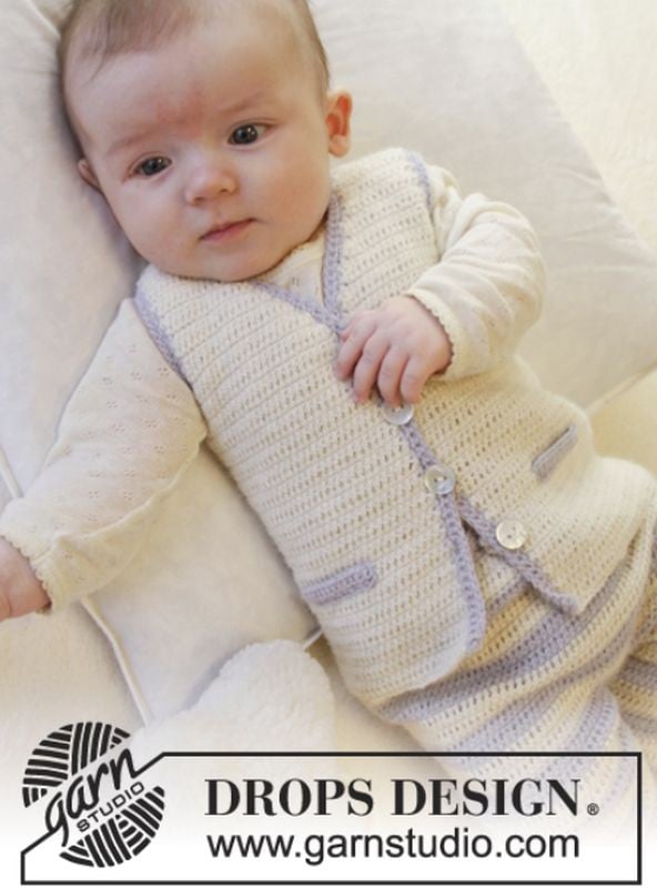 crochet baby boy vest
