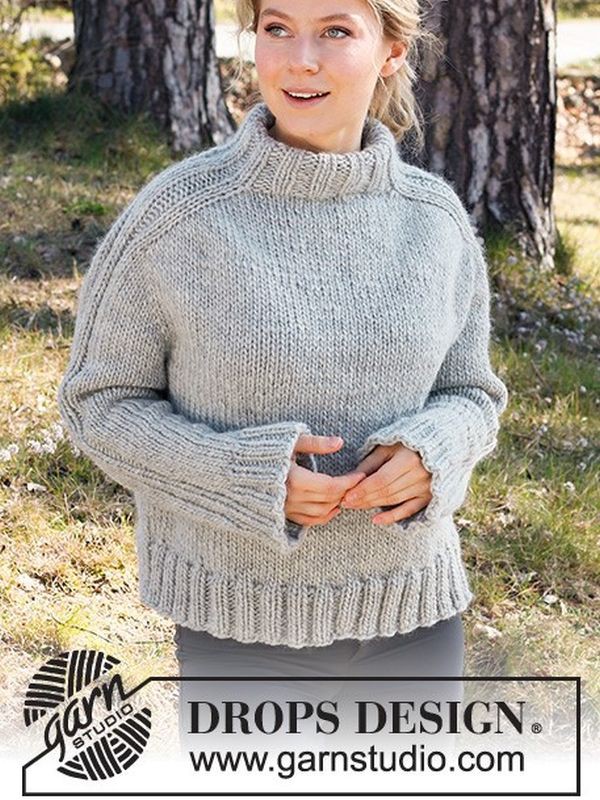 Outback DROPS Outback Jumper Laughing Hens Outback DROPS Outback Jumper Laughing Hens