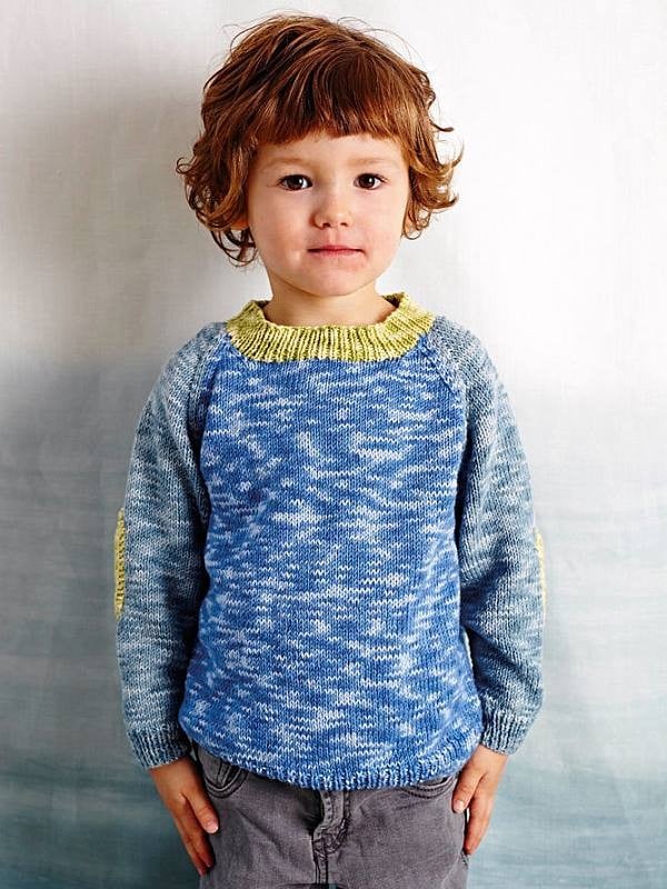 Three Colour Sweater - Debbie Bliss Eco Baby Prints