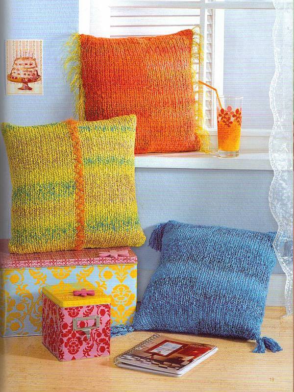Three Cheerful Cushions