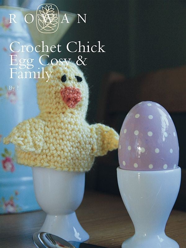 Free last minute Easter crochet patterns: chick egg cozy