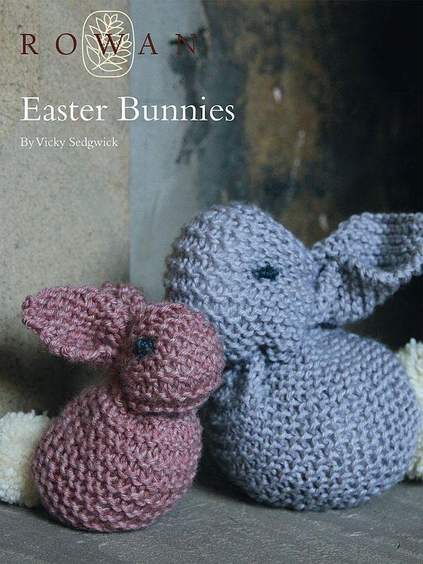 Free last minute Easter knitting patterns: one square bunnies