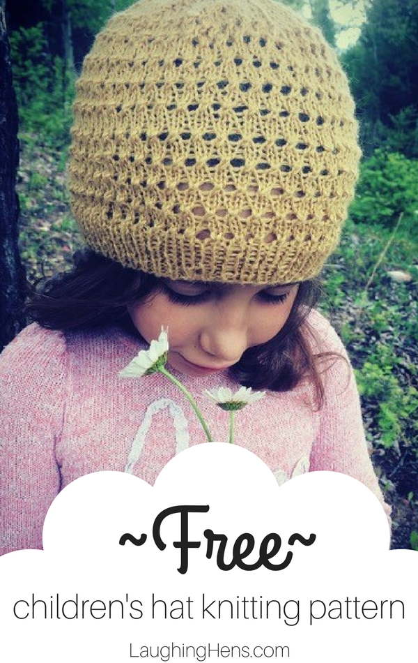 Free one ball children's hat knitting pattern for spring and autumn