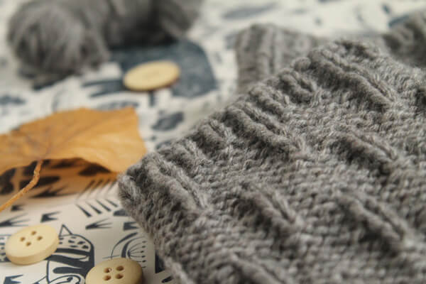One Ball Challenge: free fingerless glove knitting pattern at Laughing Hens