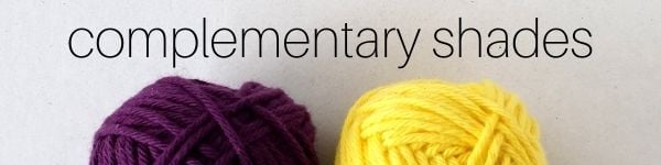 Using complementary colors in knitting and crochet