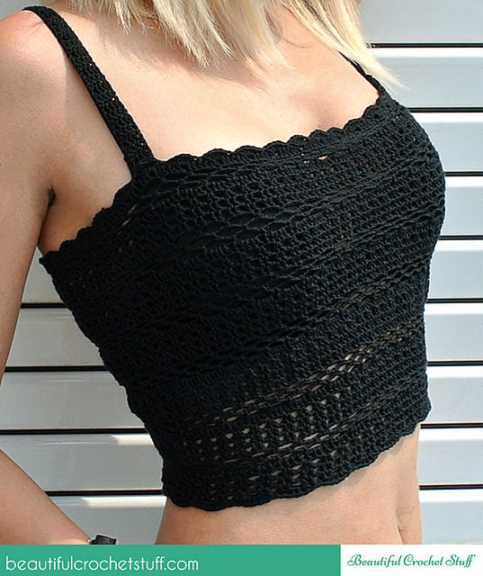 Free crochet crop top pattern