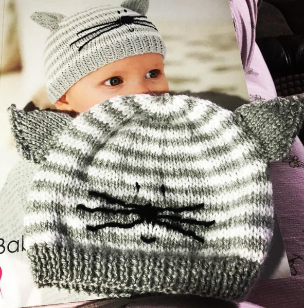 Baby cat hat pattern