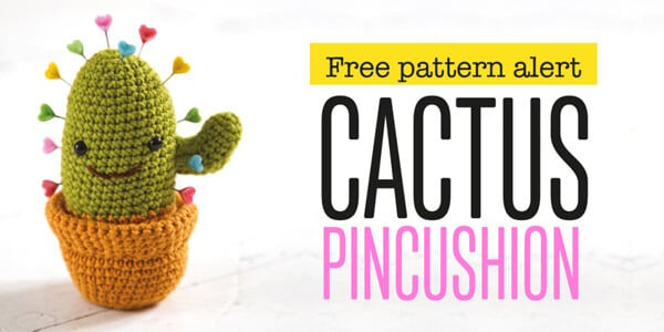 Free crochet patterns to improve your office: cactus by Crochet Now on Laughing Hens