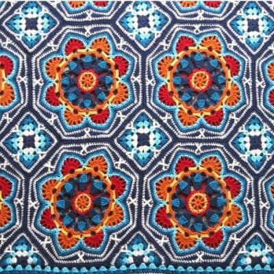 The best crochet blanket patterns: Persian Tiles crochet blanket kit
