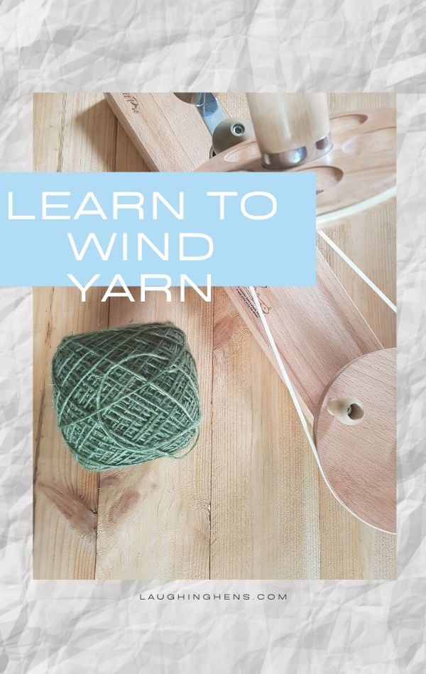 Learn how to wind yarn with a ball winder and umbrella swift